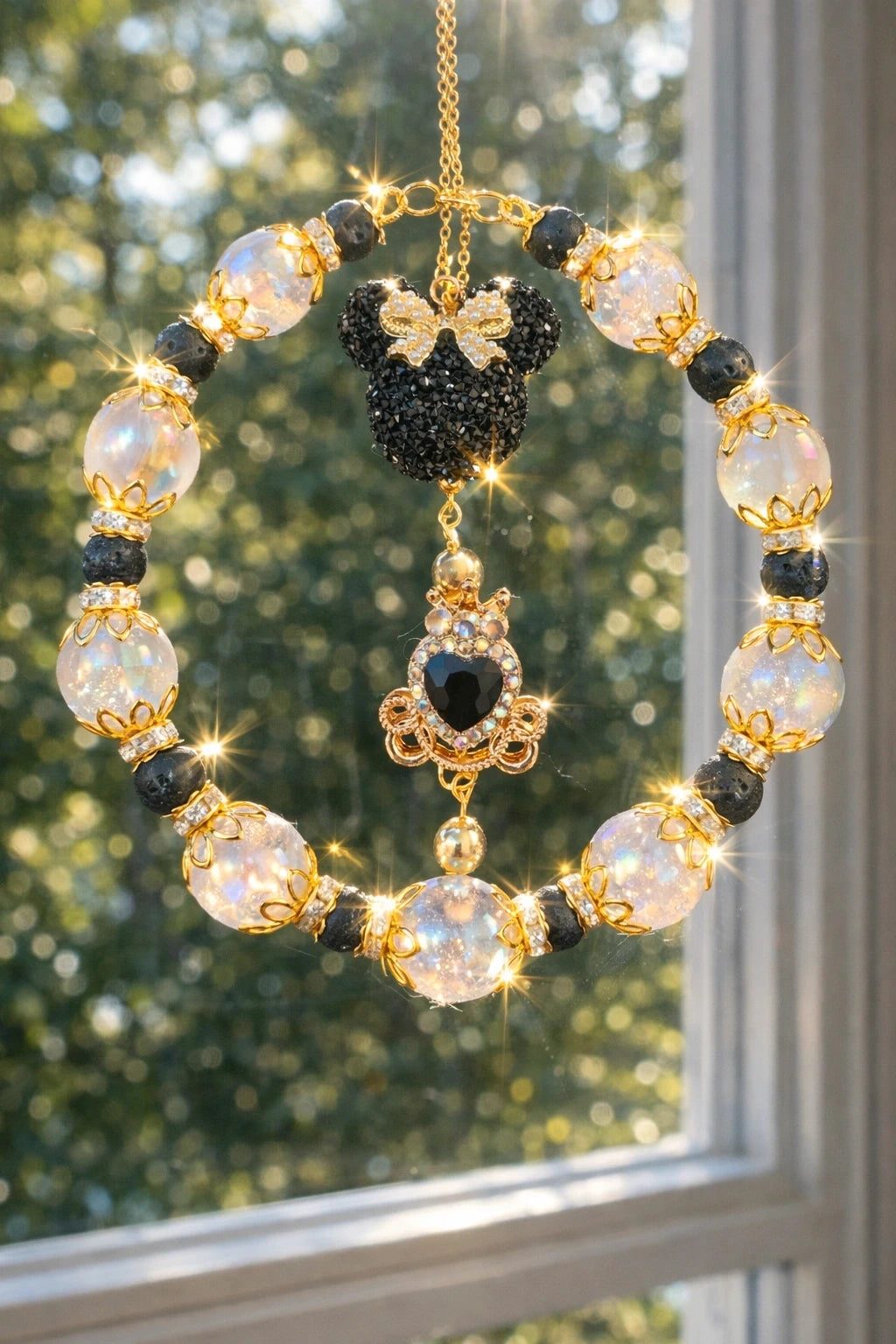 Beaded Mickey M. Suncatcher