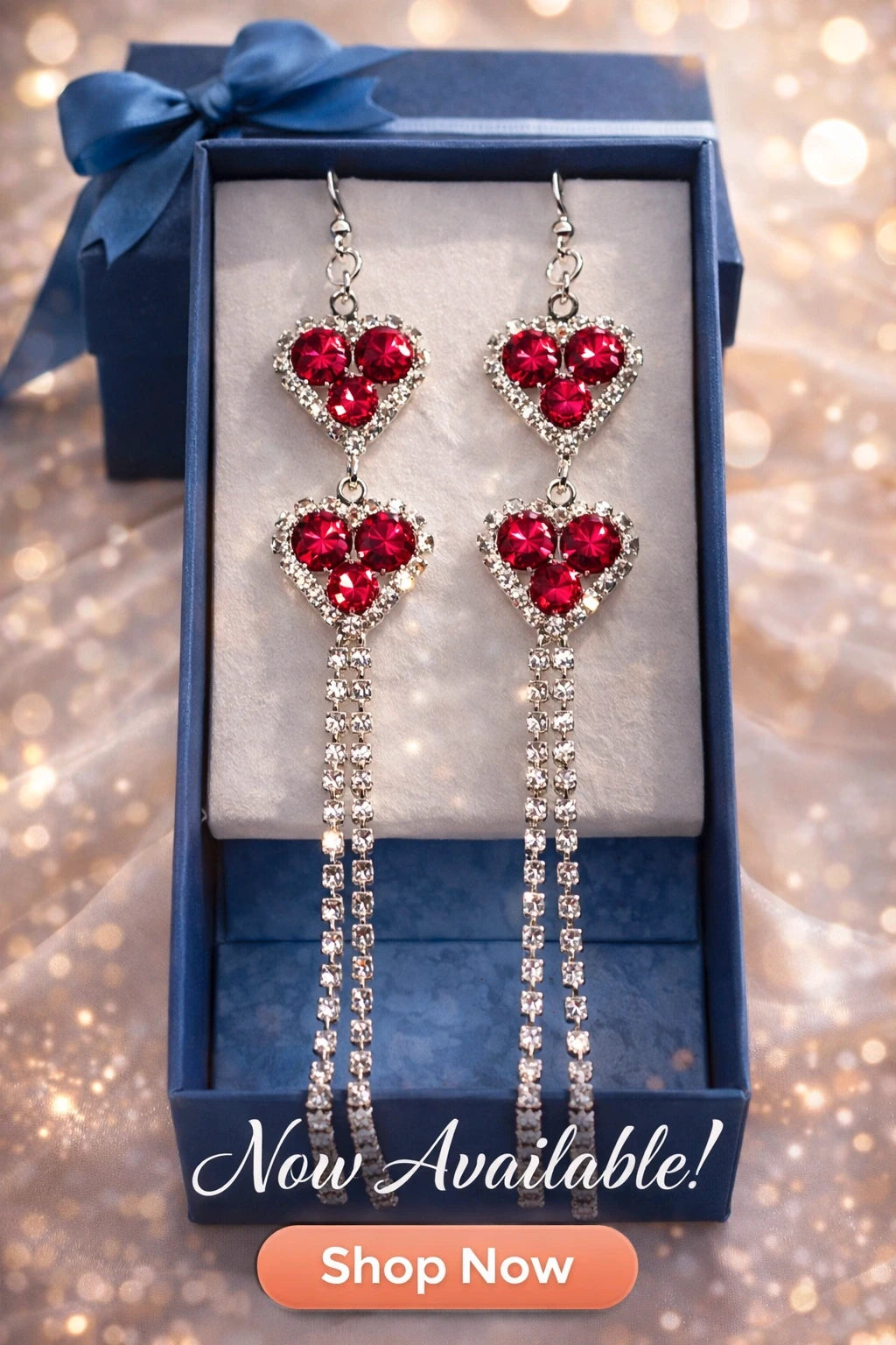 Red Heart Earrings