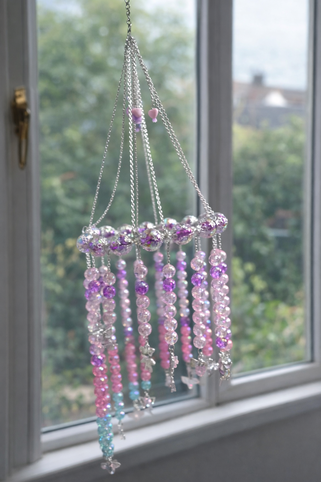 Circle Suncatcher with Spiral Style Dangles