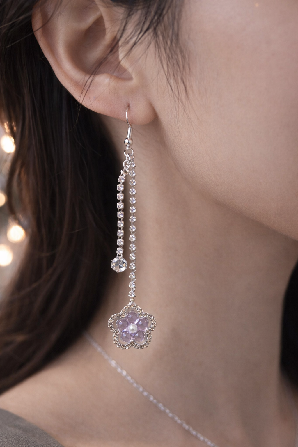 Flower Dangle Earring